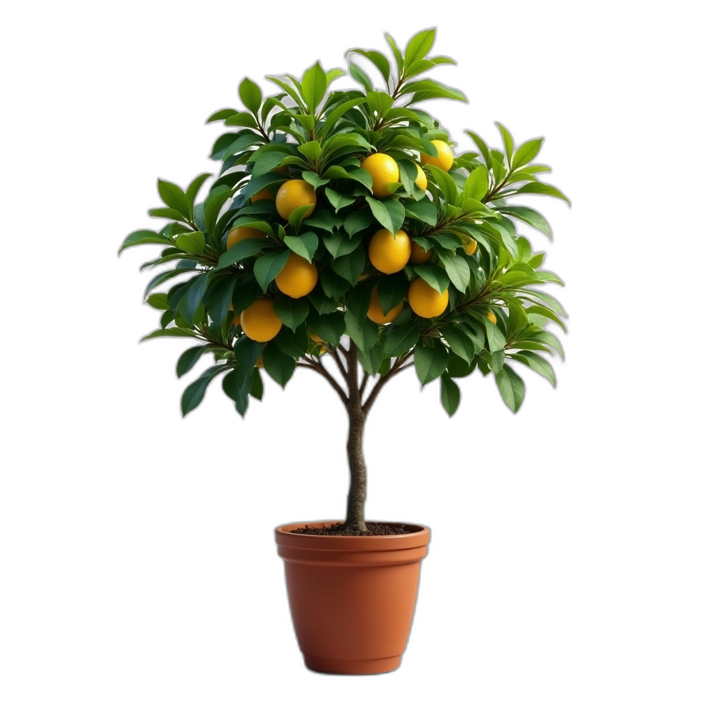 Transparent lemon tree